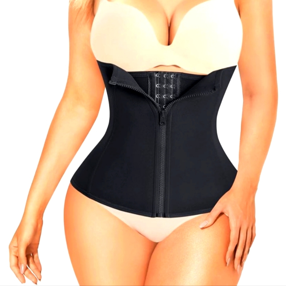 Waist Trainer Corset for Women Tummy Control Sport Workout Body Shaper Black
